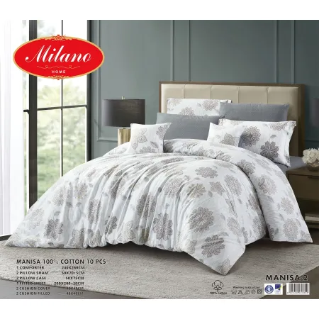 Comforter Manisa 100% Cotton 10 Pcs Set Comforter Manisa 100% Cotton 10 Pcs Set